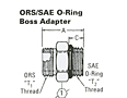 ORS SAE O-Ring Boss Adp.